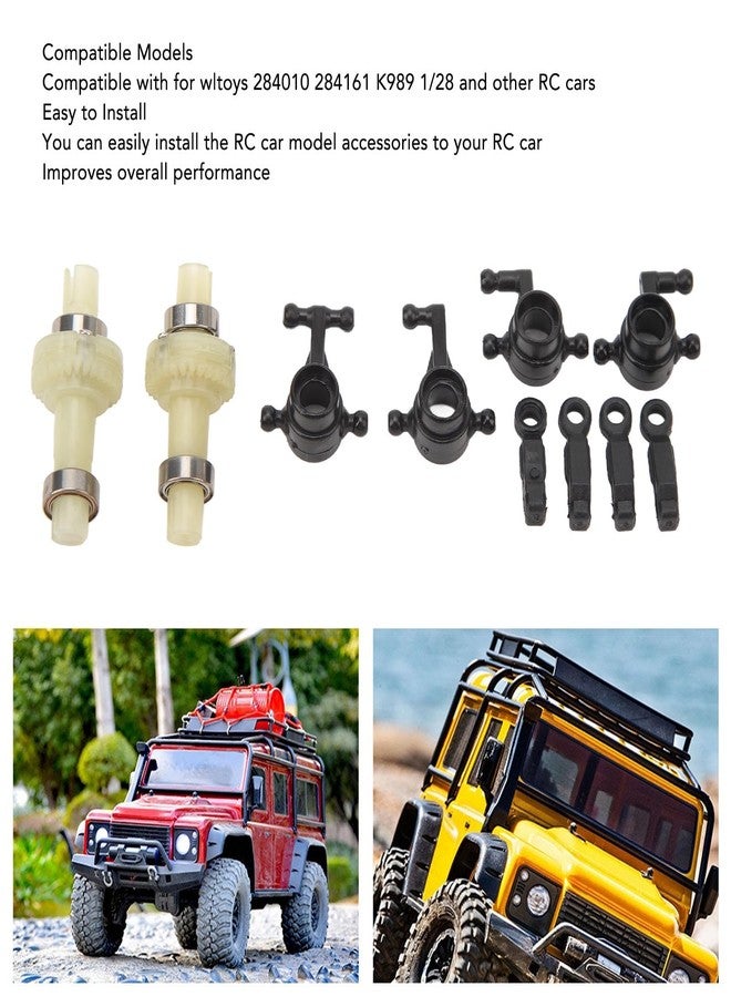 Topyond Steering Knuckles Kit, OEM RC Car Spare Parts Set for Wltoys 284010, 284161, K989 1/28 RC Cars - Image 4